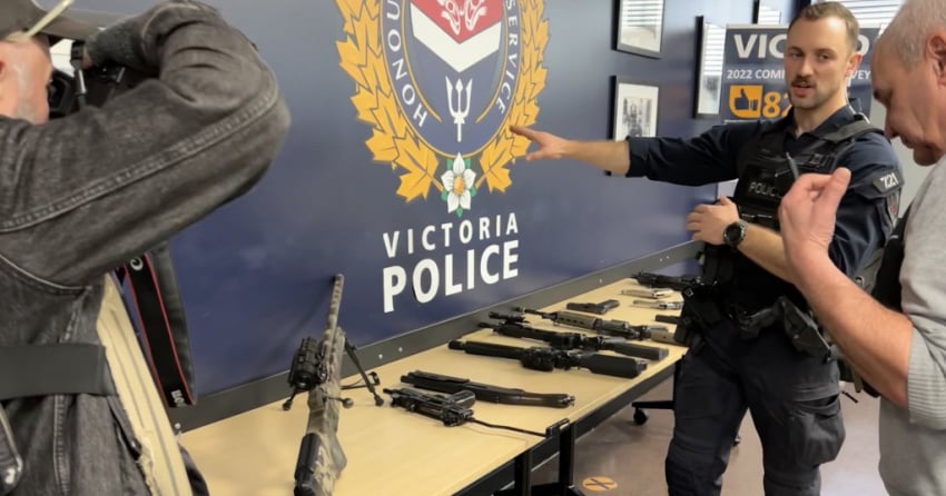 VicPD seize 6 imitation firearms over 2 days while responding to calls 