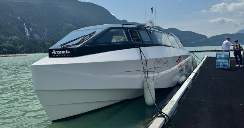 BC’s first ‘flying ferry’ makes waves at the Squamish oceanfront