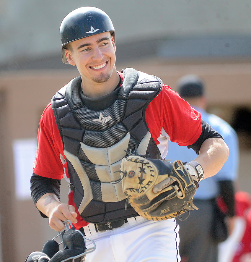 <who>Photo Credit: Lorne White/KelownaNow </who>Jake Fischer posted a pair of multi-hit games on the weekend against U of C.