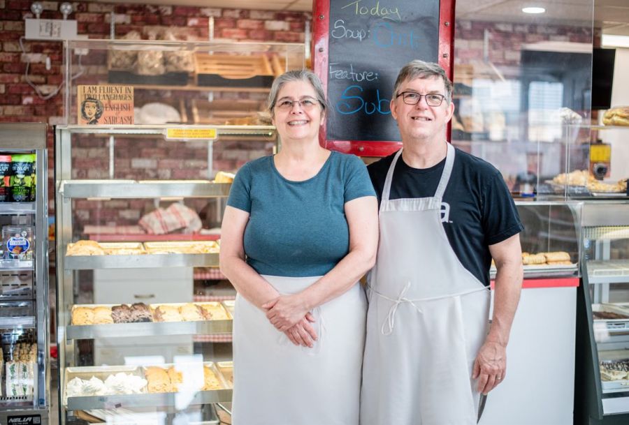 </who>Robyn and Shawn Haley are the owners and operators of Erwin's Fine Baking & Delicatessen.