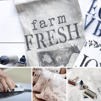 Learn how to Stamp on Fabric 