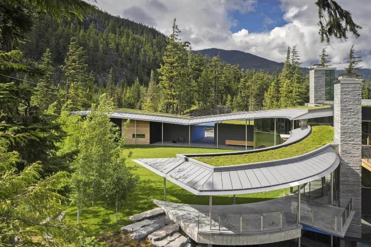 </who>The most expensive home listed for sale in Canada is this futuristic mountain estate in Whistler at $39 million.