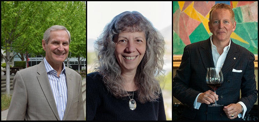 <who> Left to Right: Bill Redmond, Dr. Rita Winkler, and Anthony von Mandl.