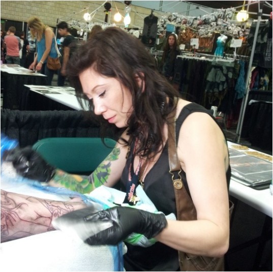Danielle Crowe at the show in 2015.