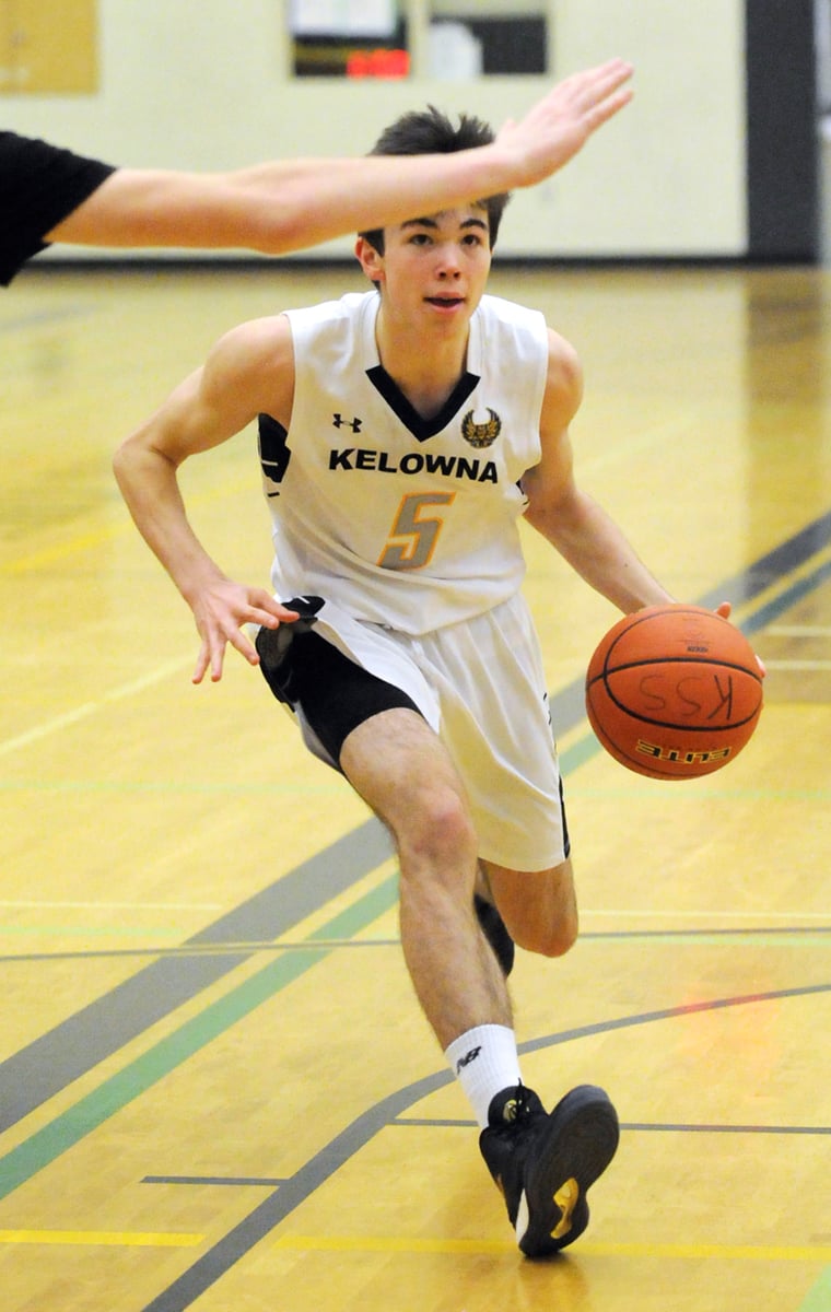 <who>Photo Credit: Lorne White/KelownaNow </who>Braden White shone offensively and defensively for the Owls en route to the Valley title.
