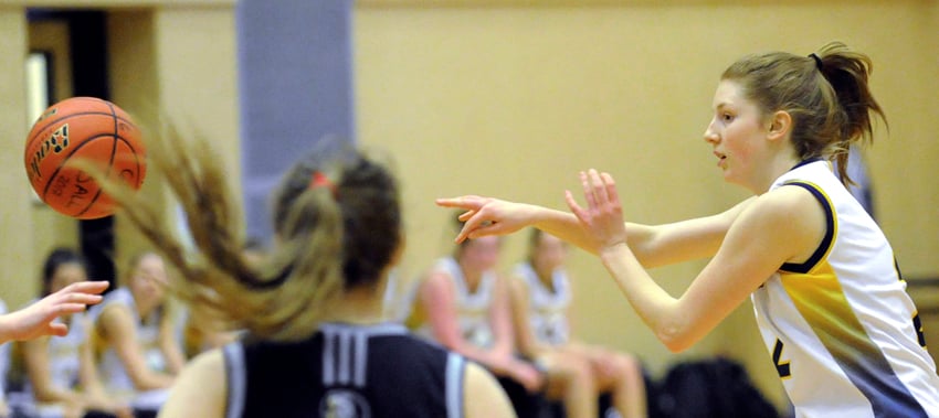 <who>Photo Credit: Lorne White/KelownaNow </who>Malley Richardson leads the team in scoring going into provincials, averaging nearly 14 points per game.
