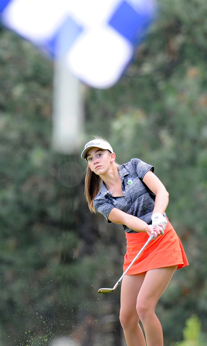 <who>Photo Credit: Lorne White/KelownaNow </who>Kendra Jones-Munk of Vernon won the Zone 2 junior girls title in a three-hole playoff on Sunday.