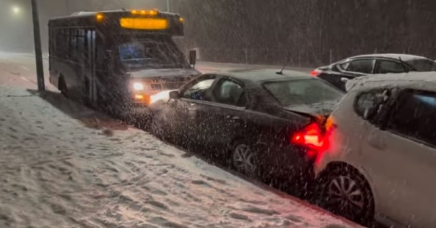 VIDEO: Snowfall gridlock in Metro Vancouver turns 45-minute commute ...