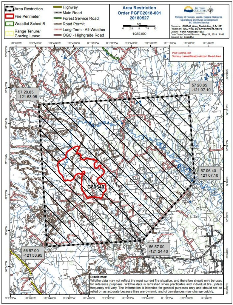 Area Restriction Map