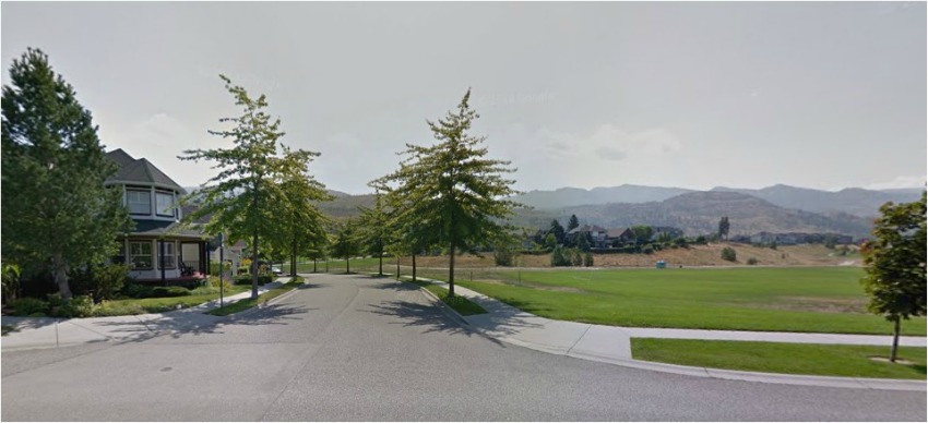 The green space, located at Thalia Street and Quilchena Drive in Kettle Valley.