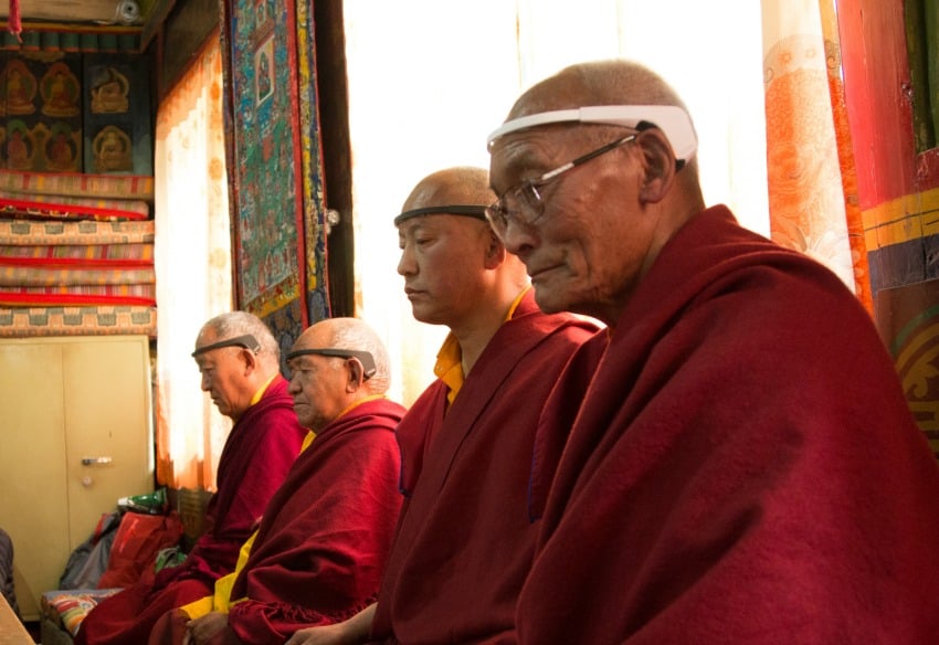 <who> Photo Credit: UVic </who> Researchers hiked up to a monastery to reach the monks.