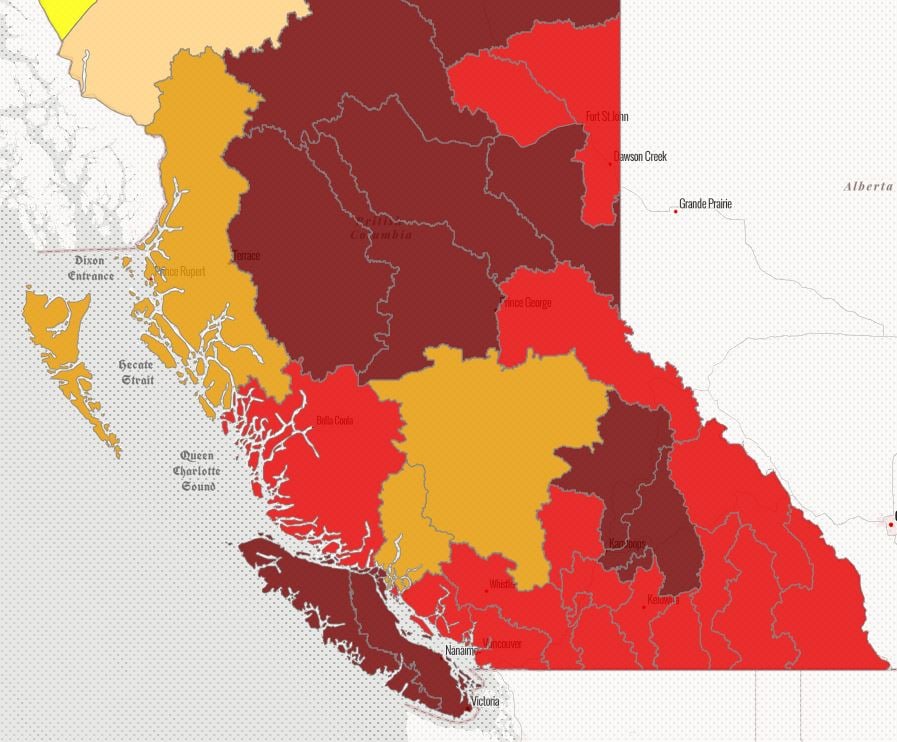 ‘Exceptionally dry’: Thompson-Okanagan upgraded to level 4 and 5 drought