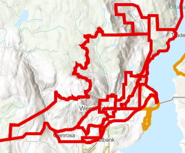 <who>Photo Credit: CORD</who>Evacuation areas as of 7:25 pm Friday.