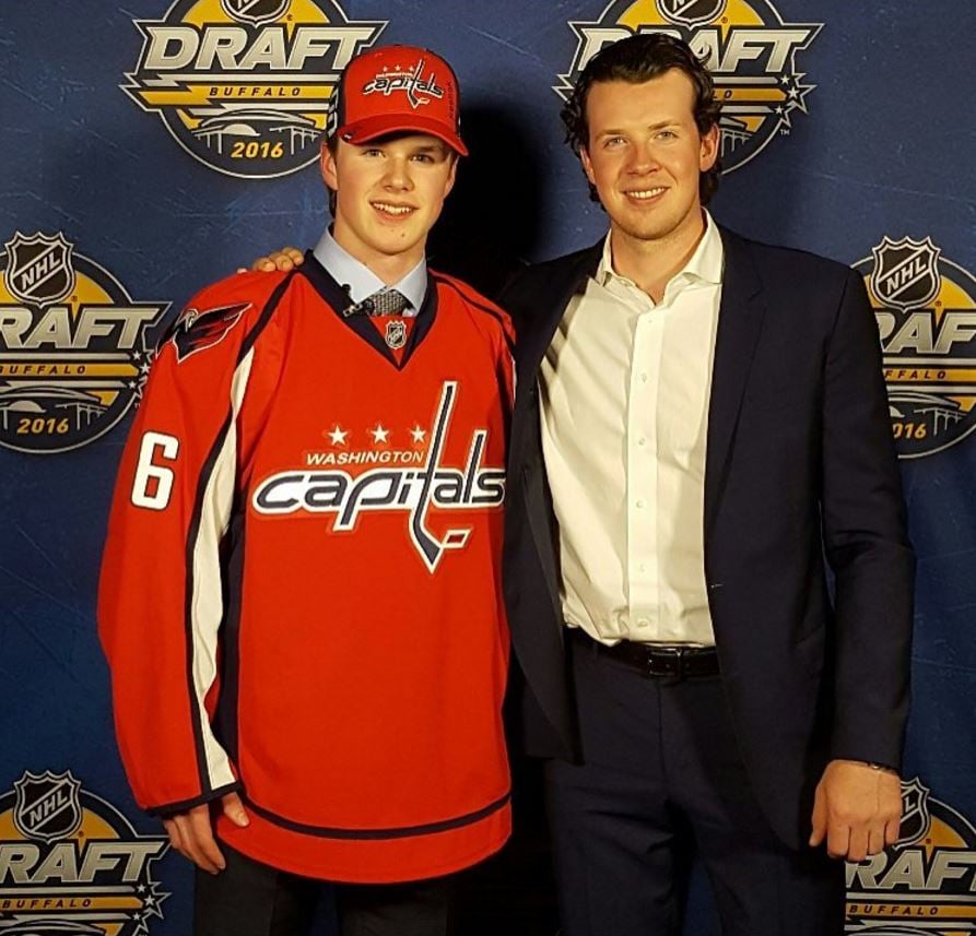 <who>Photo Credit: Instagram</who>Lucas Johansen was the only Rocket drafted in the 1st round last year, but both Foote and Lind could be 1st rounders this summer.