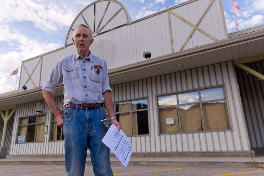 <who>Photo Credit: NowMedia</who> The OFCA's Matt Taylor, in front of the long-gone IGA