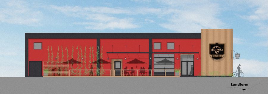 <who>Photo Credit: Highway 97 Brewery</who> Highway 97 Brewery as it will look in summer 2021