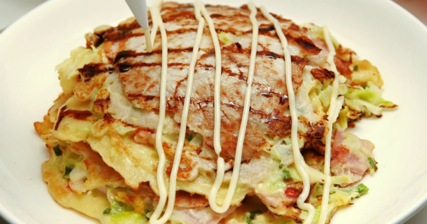 Okonomiyaki inspired pancakes