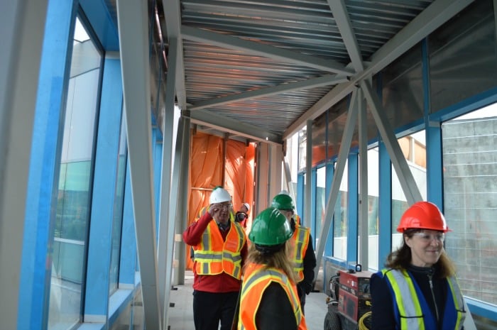 <who> Photo Credit: KamloopsBCNow </who> The pedway connects the sixth floor of the Clinical Services Building to the second floor of the hospital.