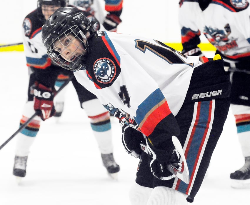 <who>Photo Credit: Lorne White/KelownaNow </who>Connor Leger scored on of the Kelowna Rockets' three goals in a tournament loss to Whistler.