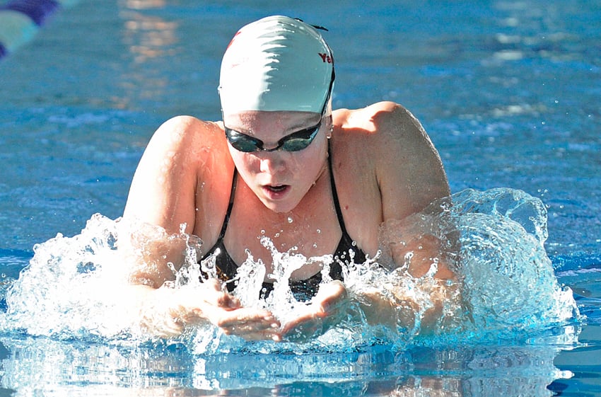 <who>Photo Credit: Lorne White/KelownaNow.com </who>Kierra Smith of Kelowna won both the 100- and 200-metre breaststroke at the Canadian Olympic Trials in Toronto.