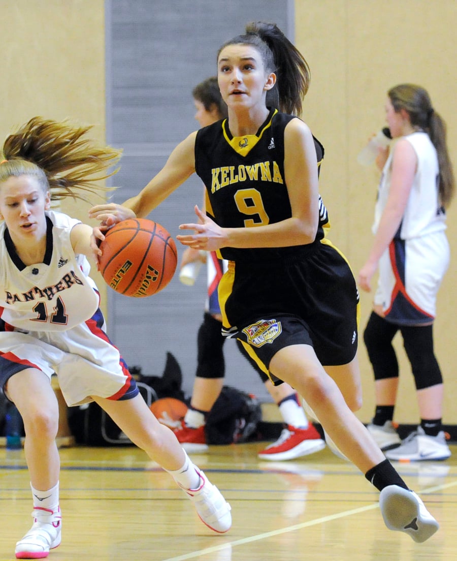 <who>Photo Credit: Lorne White/KelownaNow </who>Abby McGann was the Owls' top scorer in the gold-medal game.