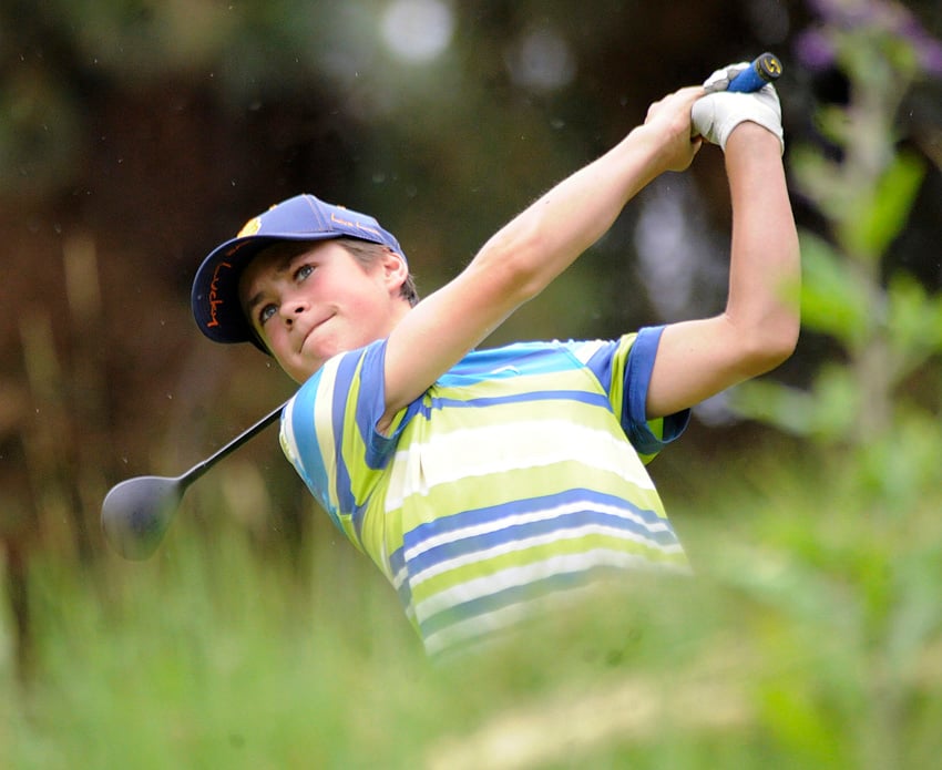 <who>Photo Credit: Lorne White/KelownaNow </who>Cooper Humphreys of the OGC led the bantam golfers with a two-day total of 156 (80-76).