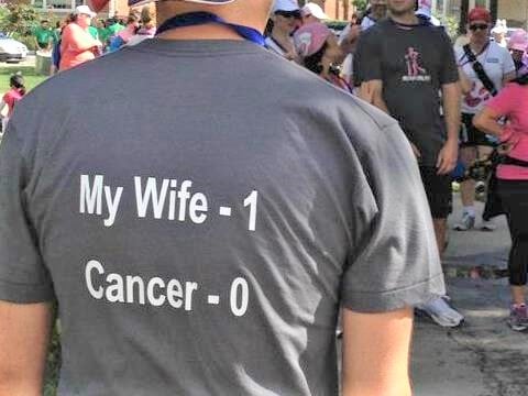 </who>Matt Levitan wore this t-shirt at the End Cancer Walk in Toronto.