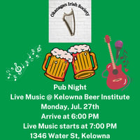 Okanagan Irish Society Pub Night