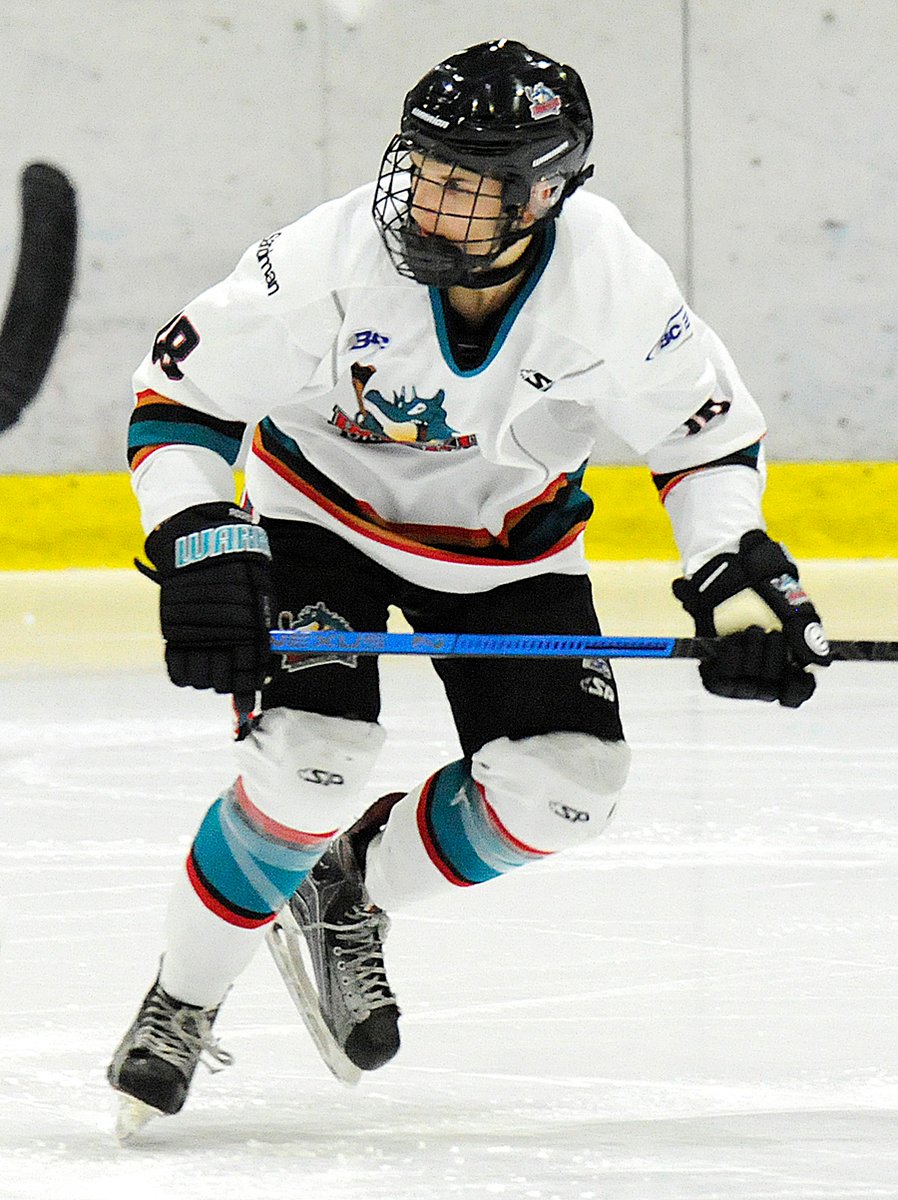 <who>Photo Credit: Lorne White/KelownaNow </who>Coletyn Bayarski was the lone Rocket to score more than one goal on the weekend.