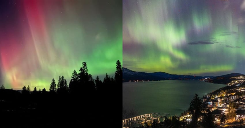 PHOTOS: Northern Lights dazzled above the Okanagan last night