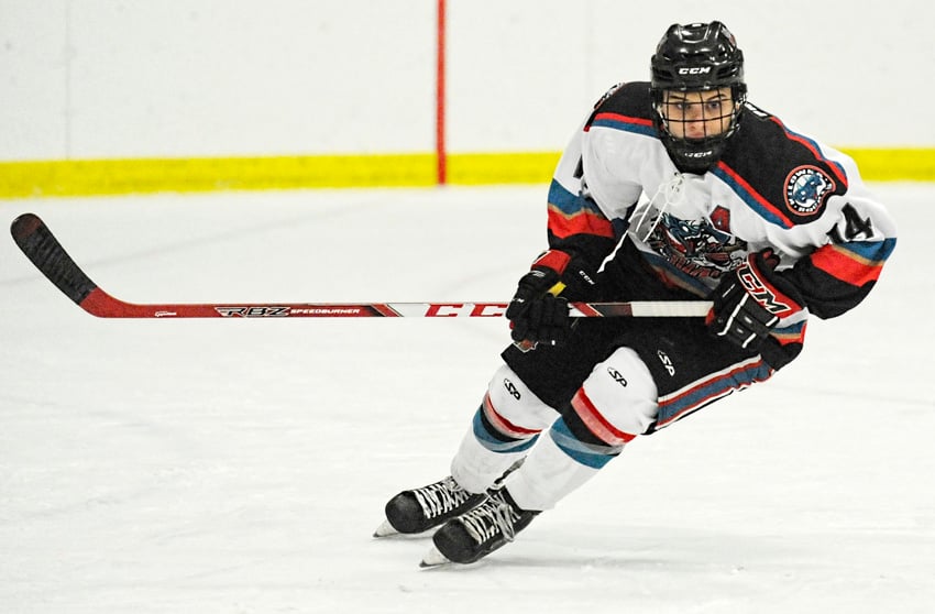 <who>Photo Credit: Lorne White/KelownaNow </who>Jeffrey Karpowich was among the leading scorers with the Kelowna Tier 1 Rockets last season.