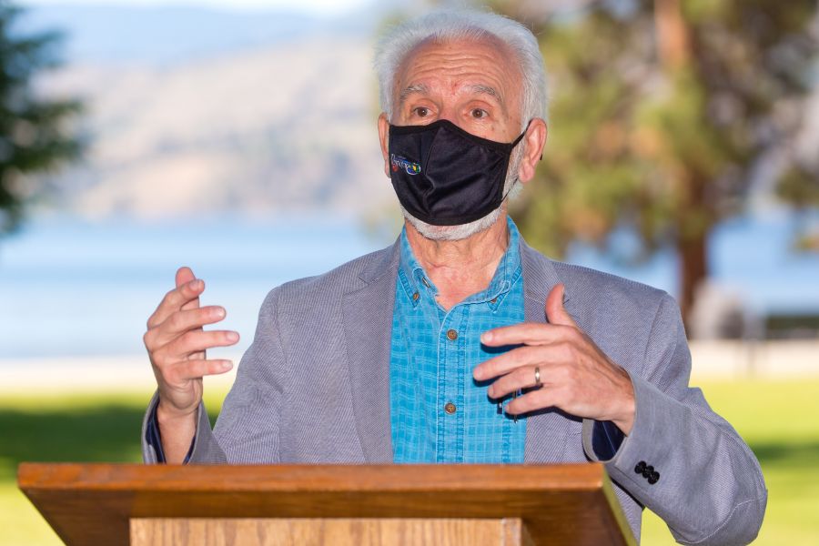 <who>Photo Credit: NowMedia</who> John Vassilaki speaking during Thursday's Ribfest announcement