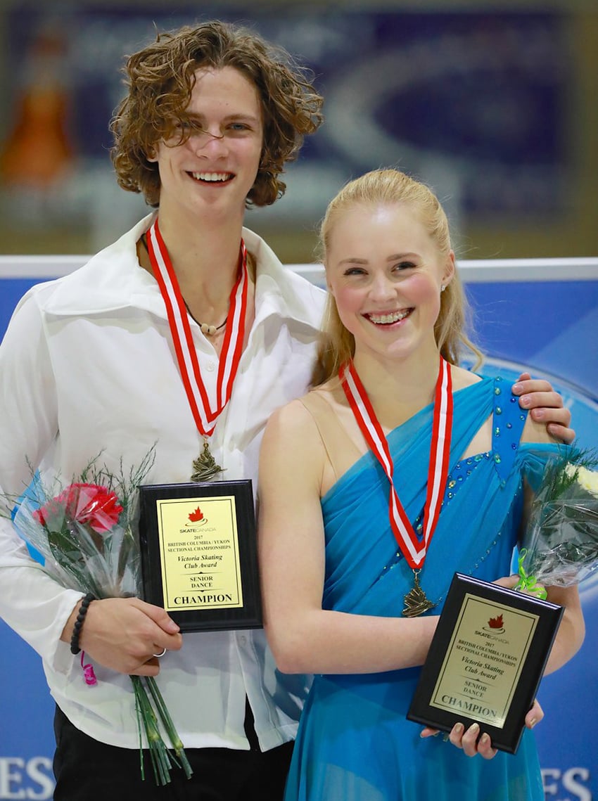 <who>Photo Credit: KelownaNow </who>Kelowna’s Haley Sales and her partner Nikolas Wamsteeker won the Sectional's Senior Dance event.