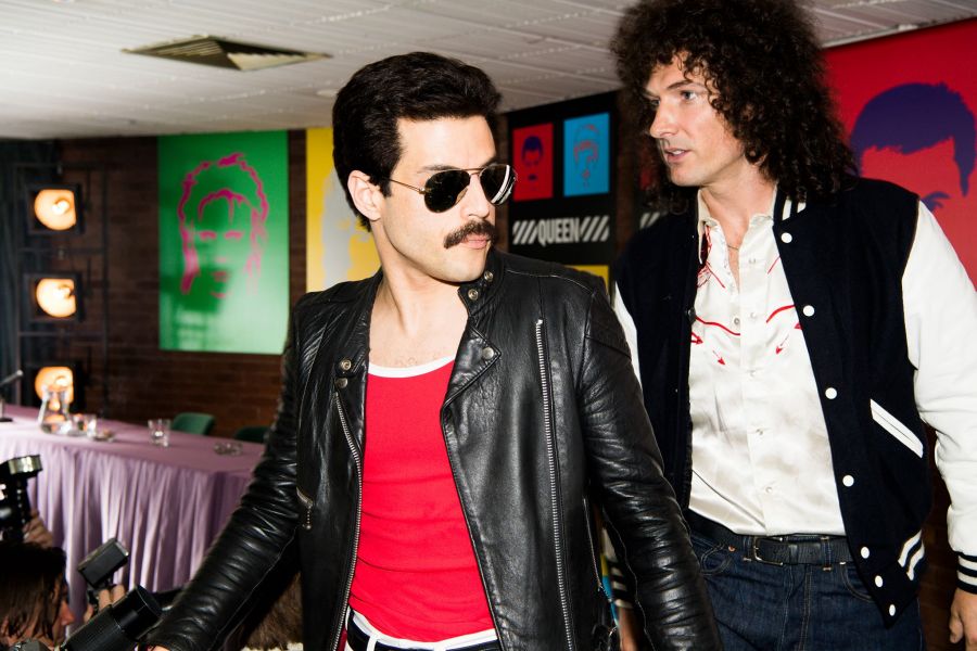 <who> Queen Official Facebook Page</who> Rami Malek and Gwilym Lee