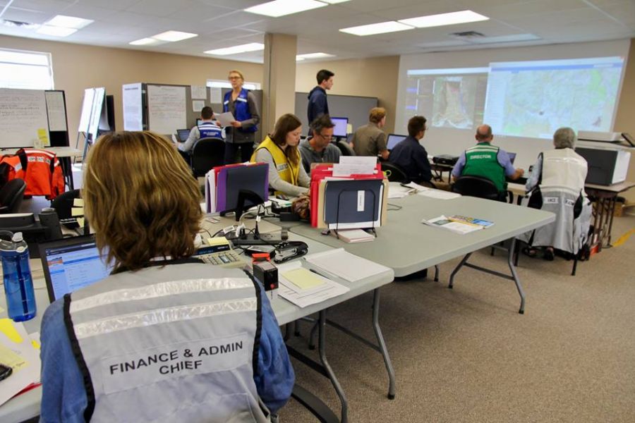 After a hectic couple of weeks due to wildfires, the RDOS Emergency Operations Centre (EOC) closed to the public effective end of business Thursday. Residents can still call and access information on the RDOS website.