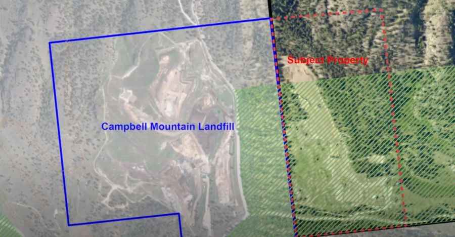 <who> Photo Credit: RDOS </who> Map of proposed compost facility.