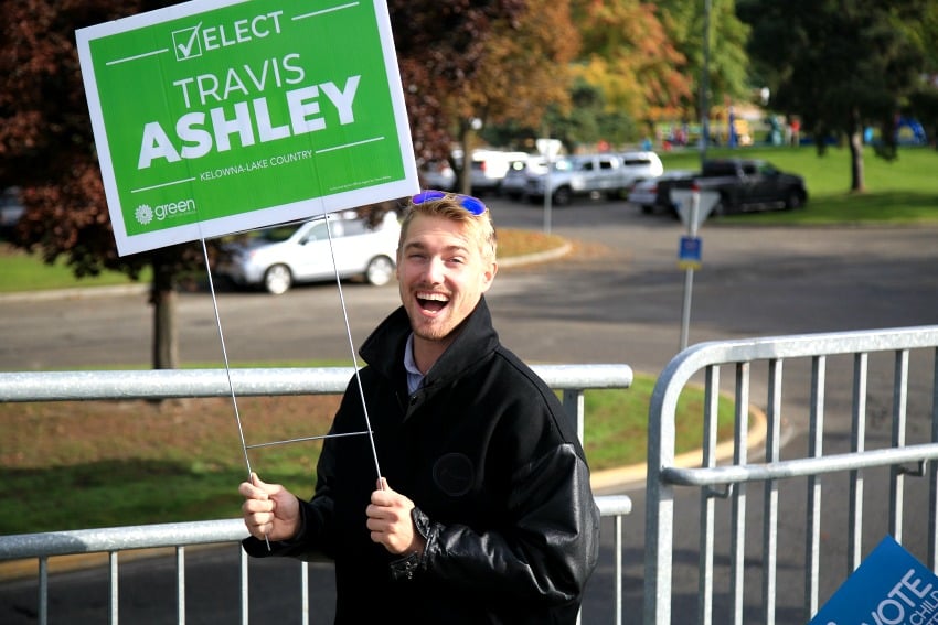 <who>Photo credit: NowMedia<who>Green Party candidate Travis Ashley