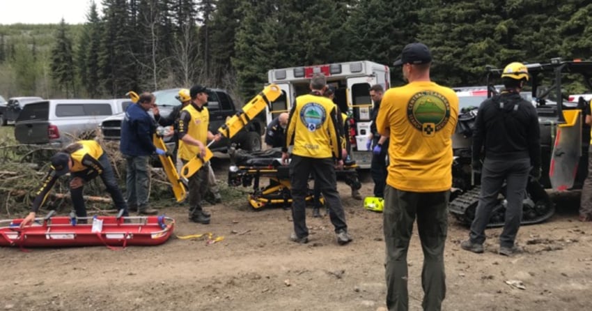 2 men rescued from ATV rollover Saturday afternoon