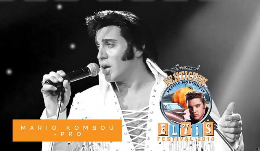 <who>Photo Credit: Facebook Penticton Elvis Festival Society </who>Elvis tribute artist Mario Kombou will be trying to win the professional division in the 2018 Penticton Elvis Festival, which begins next Thursday and continues all weekend as Elvis Presley fans from across the Okanagan Valley, across the province and all over Canada gather to remember and honour The King of Rock and Roll.