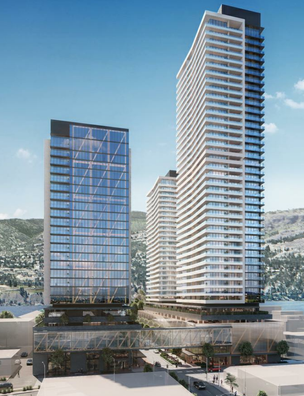 </who>The proposed Water Street by the Park trio calls for 24-28-and-42-storey condo towers. The 42-floor skyscraper would be Kelowna's tallest.