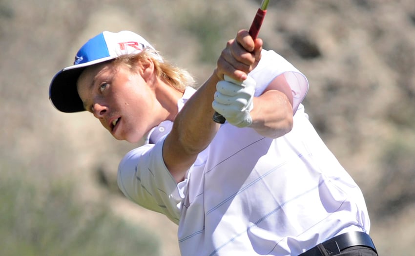 <who>Photo Credit: Lorne White/KelownaNow </who>Kelowna's Daniel Polischuk took over first place in the Zone 2 Junior Tour order of merit standings.