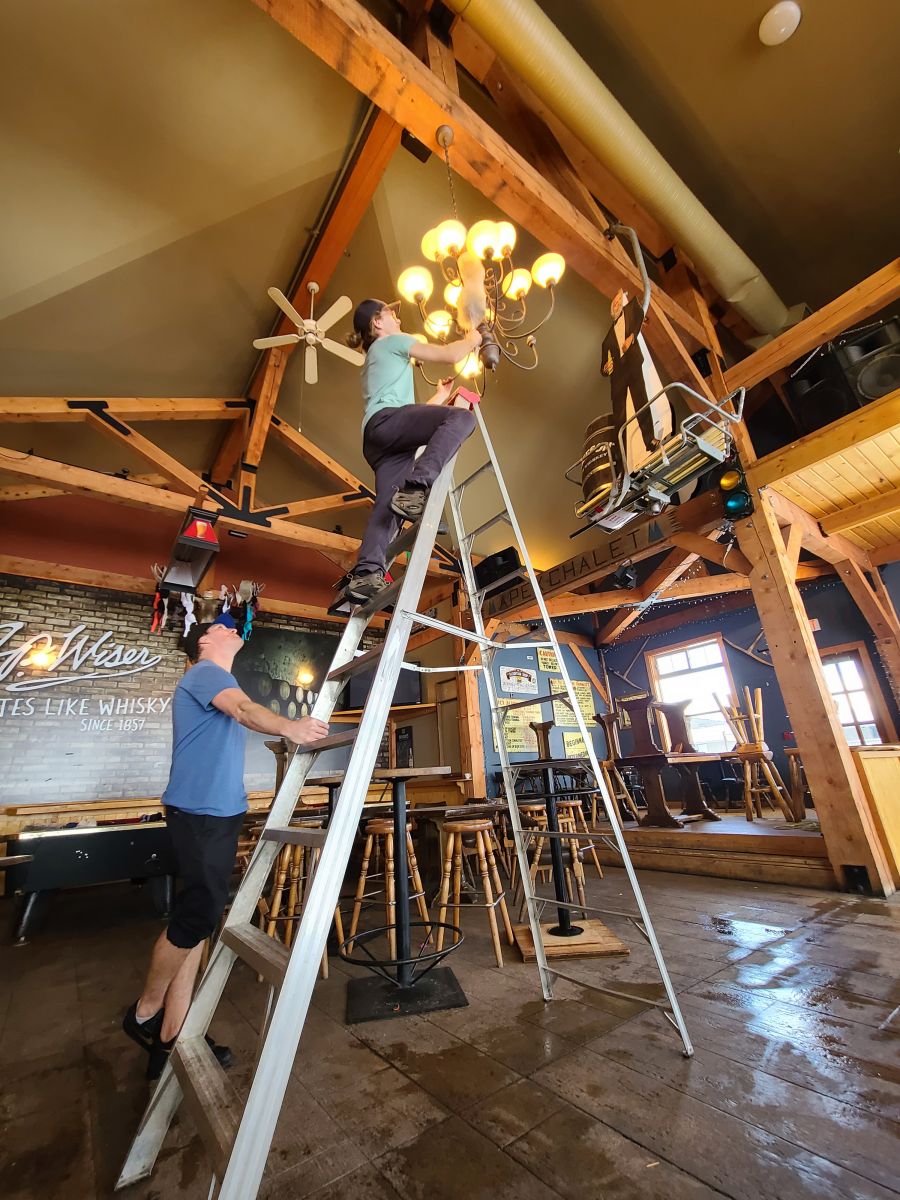 <who>Photo Credit: Score Pub Group</who> The Gunbarrel Saloon in full makeover mode