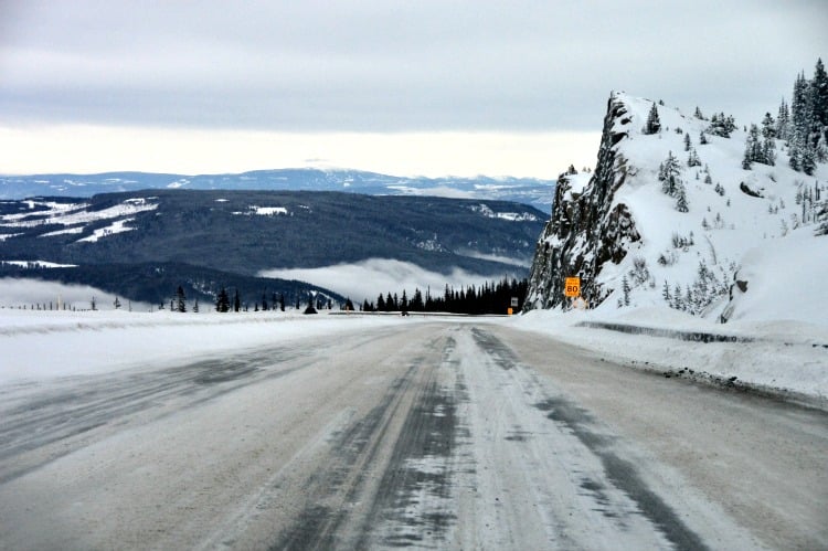 <who> Photo Credit: KelownaNow.com. </who> Icy road conditions on the Coquihalla during winter 2014/15. 