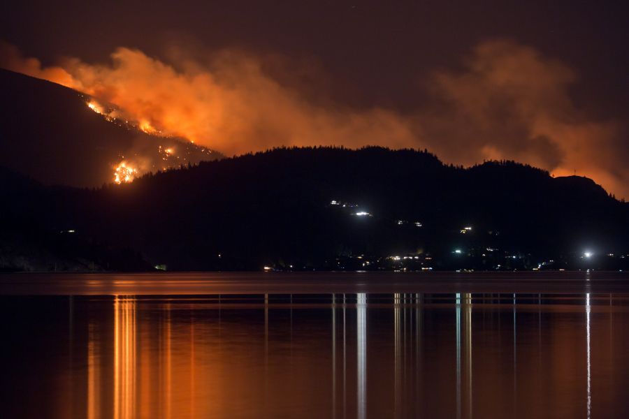 The Eagle Bluff Wildfire posed a threat in the South Okanagan