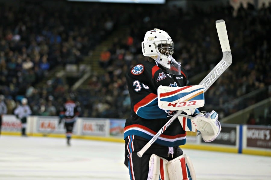 <who>Photo Credit: KelownaNow</who>Wednesday's game marked Michael Herringer's 15th loss of the season.