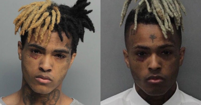 The rapper's mugshots from 2016 and 2017.