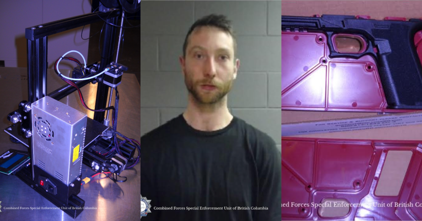 BC man charged, wanted for making illegal firearms with 3D printer