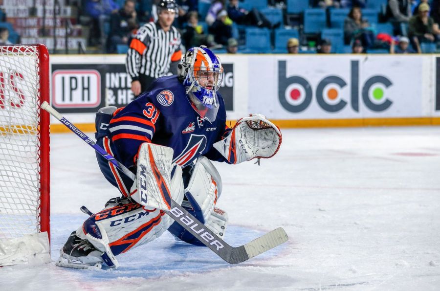 <who> Photo Credit: Blazers Hockey </who> Ferguson has three career shutouts with the Blazers, and played in one playoff series, going 2-2 with a 3.29 goals against average. 