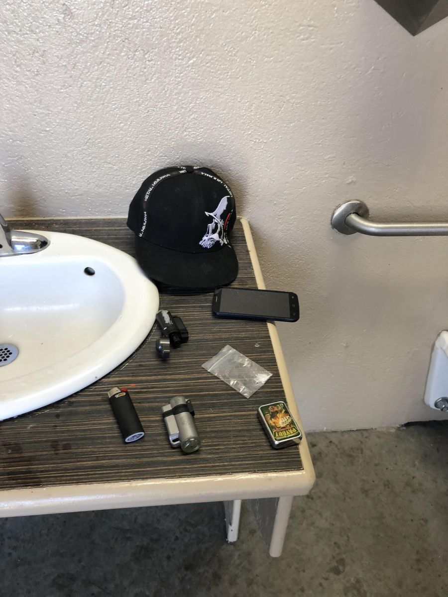 <who>Photo Credit: Contributed </who>This is some of the drug paraphenalia found by police inside a washroom at Okanagan Lake Park earlier this week.