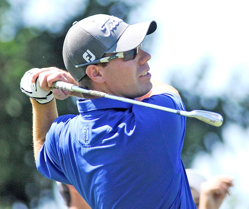 <who>Photo Credit: Lorne White/KelownaNow </who>Kelowna's Keith Martin is also vying for a Canadian Golf Tour card today at Crown Isle in Courtenay.